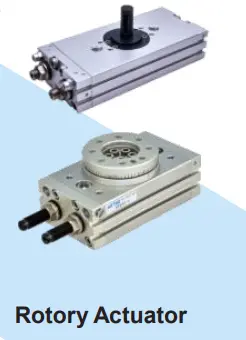 Rotary pneumatic actuator used in industrial automation